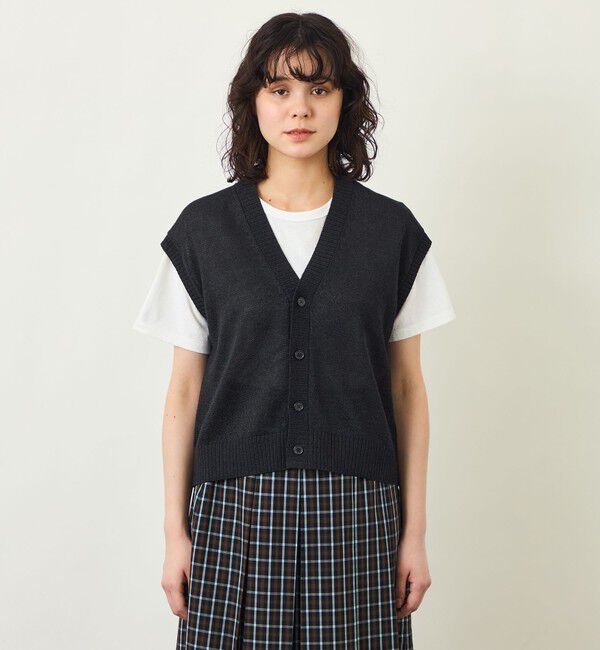 MACKINTOSH PHILOSOPHY「GREY LABEL ペーパーヤーンニットベスト」|ニット・セーター|