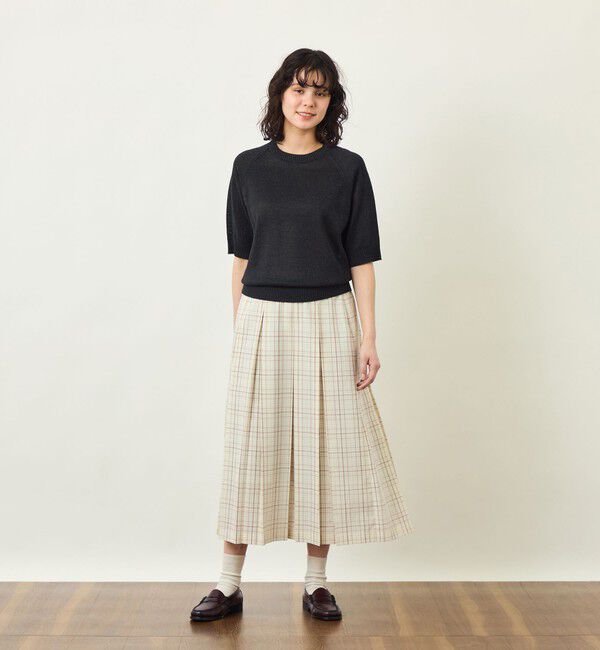 MACKINTOSH PHILOSOPHY「GREY LABELペーパーヤーンニットプルオーバー」|ニット・セーター|