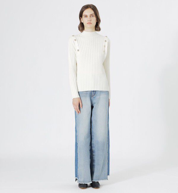  「ショルダーカットアウトプルオーバー」|ニット・セーター|