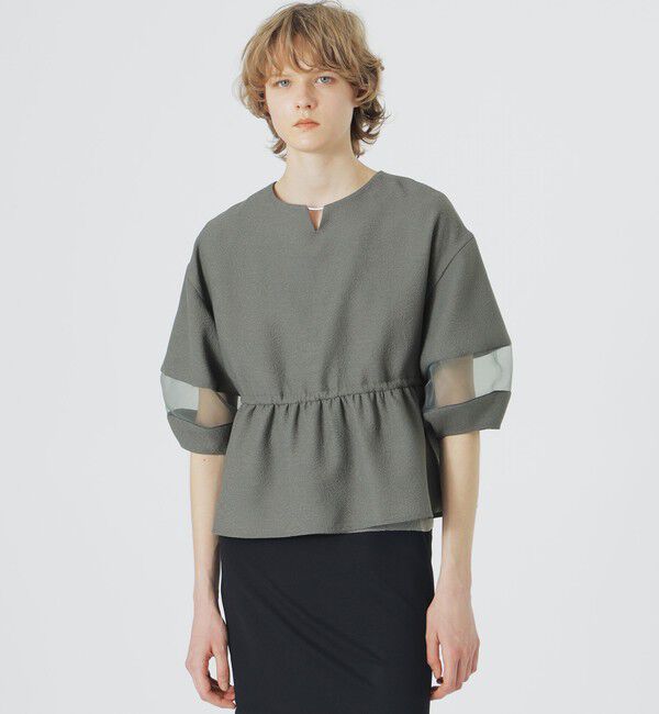  「バブルジャカードペプラムブルゾン」|ブルゾン・スタジャン|