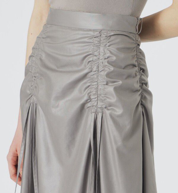  「グロッシーギャザースカート」|スカート|