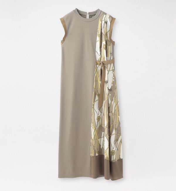  「スカーフサイドブロッキングワンピース」|ワンピース|