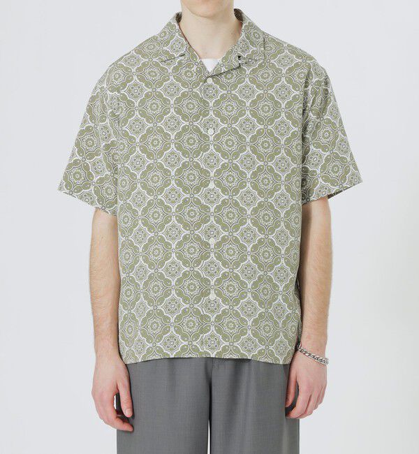  「オーナメントプリントショートスリーブシャツ」|シャツ・ブラウス|