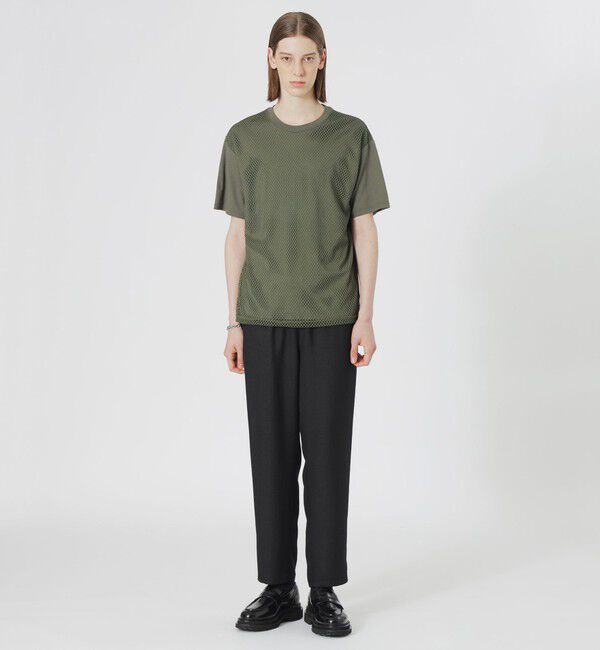  「メッシュレースコンビTシャツ」|Tシャツ・カットソー|