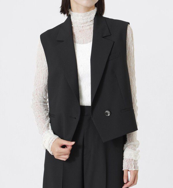  「ポプリンショートジレ」|ブルゾン・スタジャン|