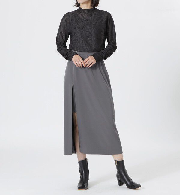  「ラメシアーハイゲージトップス」|ニット・セーター|