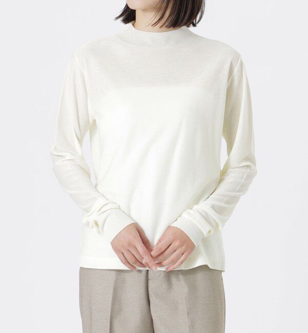  「ラメシアーハイゲージトップス」|ニット・セーター|