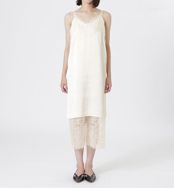  「スパンコールレースキャミドレス」|ワンピース|
