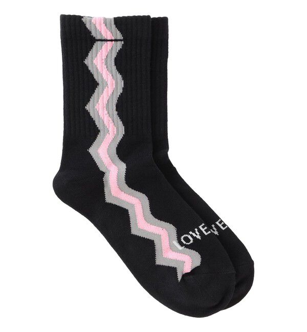  「25AW EXCLUSIVE!!【Tabio/タビオ】ストライプソックス レディース」|ソックス|ブラック