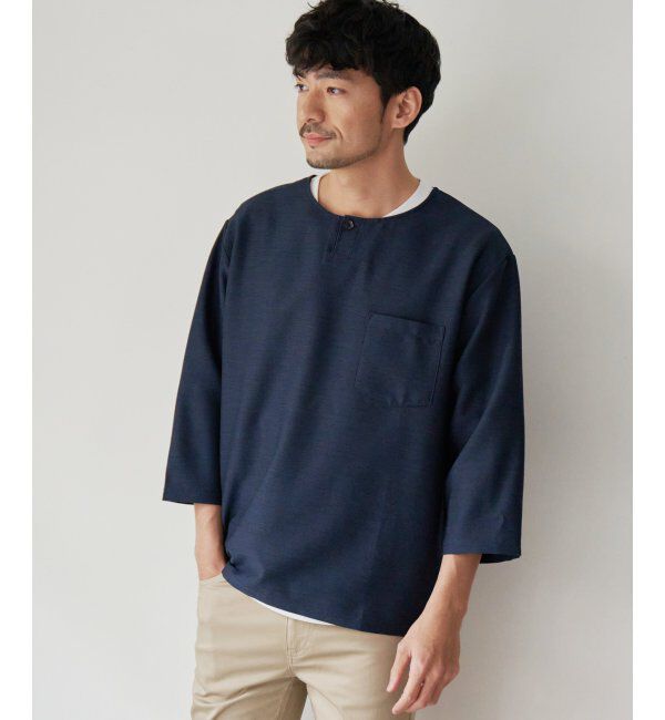 ikka「【吸水速乾】7分easyケアシャツTインナーセット」|シャツ・ブラウス|