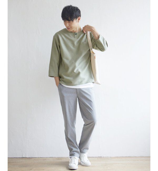 ikka「【吸水速乾】7分easyケアシャツTインナーセット」|シャツ・ブラウス|