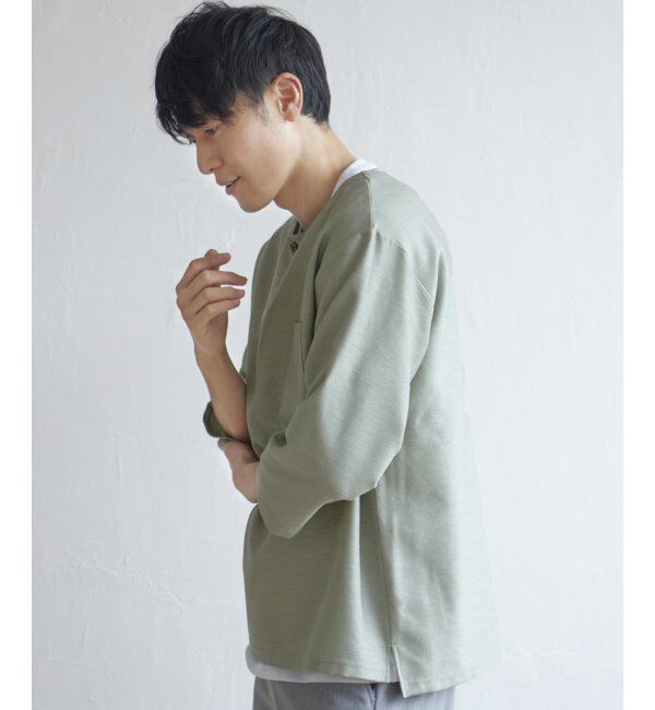 ikka「【吸水速乾】7分easyケアシャツTインナーセット」|シャツ・ブラウス|