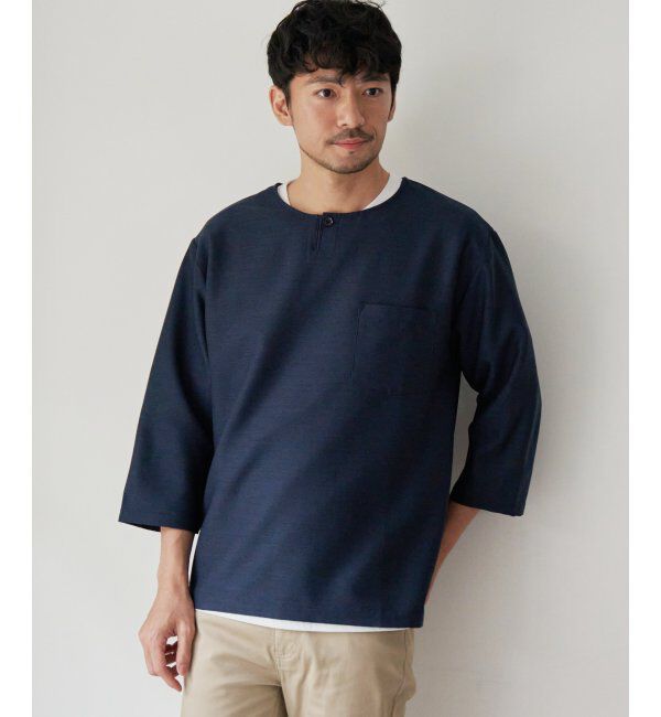 ikka「【吸水速乾】7分easyケアシャツTインナーセット」|シャツ・ブラウス|