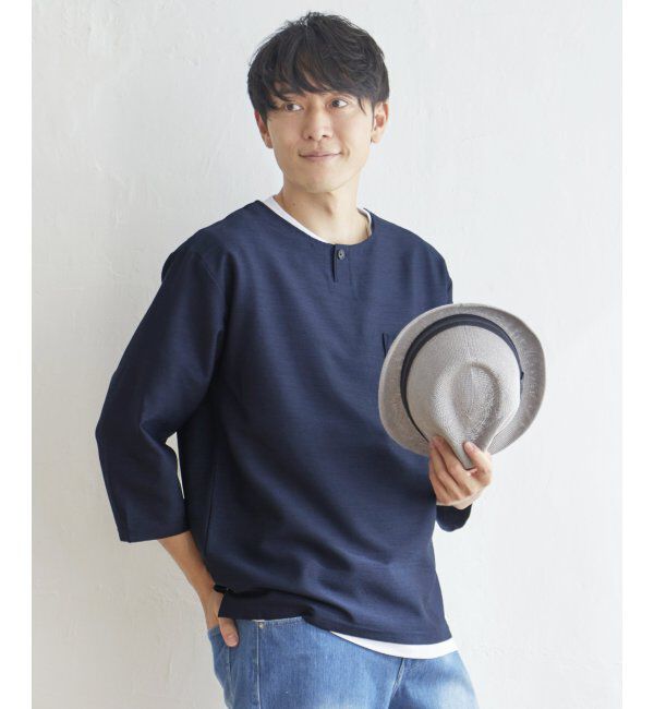 ikka「【吸水速乾】7分easyケアシャツTインナーセット」|シャツ・ブラウス|