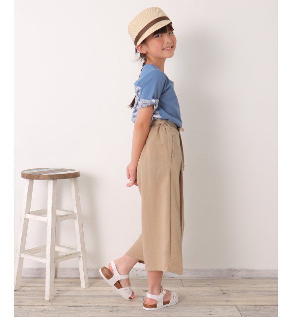ikka kids「ホソベルトツキスラブワイドパンツ」|その他|
