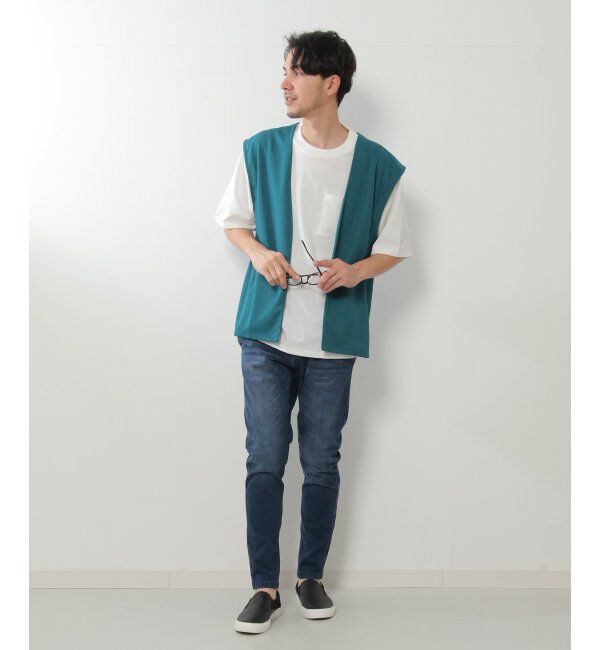 ikka「【2点セット】ジョーゼットジレインナーセット」|Tシャツ・カットソー|