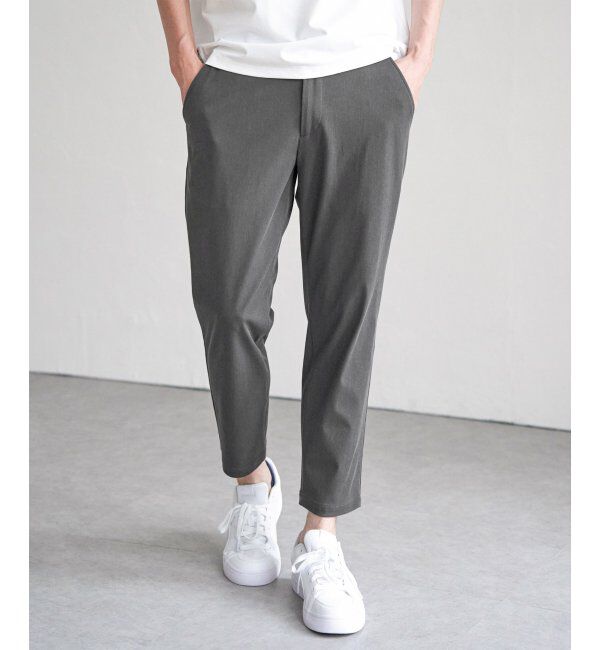 ikka「【雑誌MonoMax5月号掲載】GOKU楽パンツ EASY STRETCH 冷感アンクル「小泉孝太郎さん着用モデル」」|スラックス|