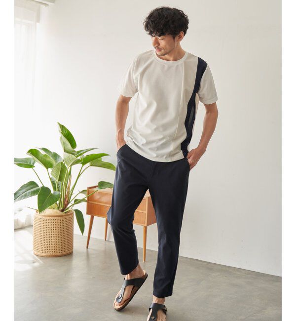 ikka「【雑誌MonoMax5月号掲載】GOKU楽パンツ EASY STRETCH 冷感アンクル「小泉孝太郎さん着用モデル」」|スラックス|