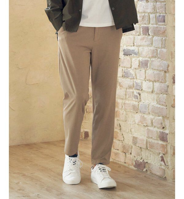 ikka「【雑誌MonoMax5月号掲載】GOKU楽パンツ EASY STRETCH 冷感アンクル「小泉孝太郎さん着用モデル」」|スラックス|