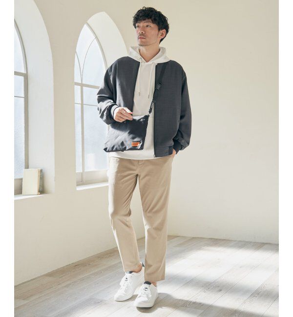 ikka「【雑誌MonoMax5月号掲載】GOKU楽パンツ EASY STRETCH 冷感アンクル「小泉孝太郎さん着用モデル」」|スラックス|