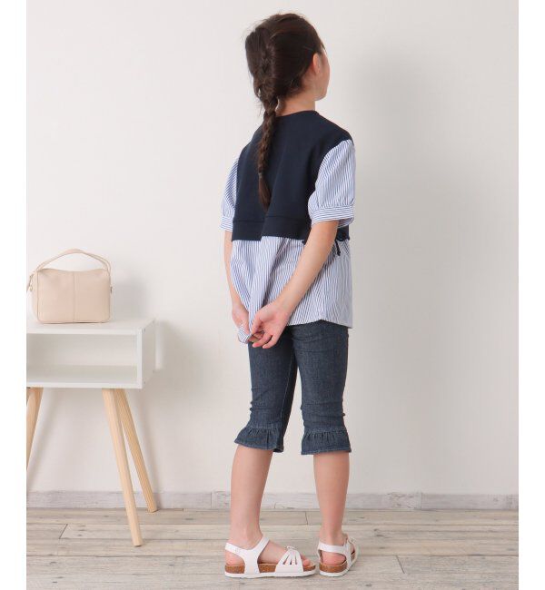 ikka kids「後ろフリルクロップドパンツ（120~160cm）」|その他|