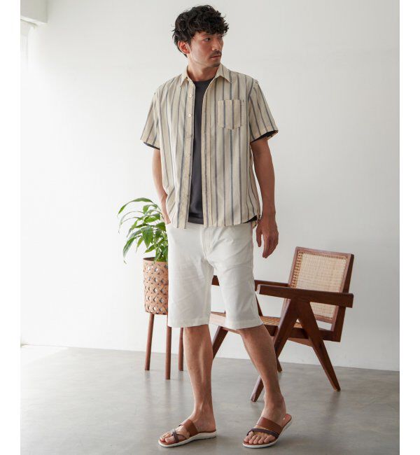 ikka「ブックマンサガラ刺繍ポケTシャツ」|Tシャツ・カットソー|