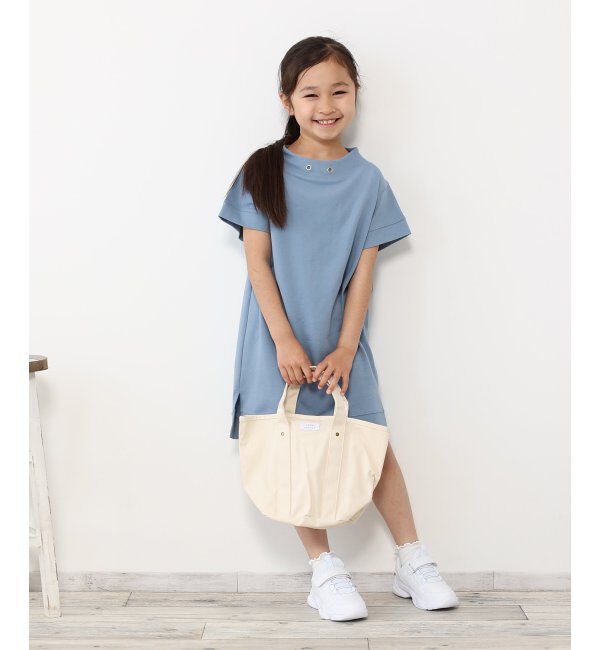 ikka kids「鹿の子ワイドネックワンピース（120~160cm）」|スカート|