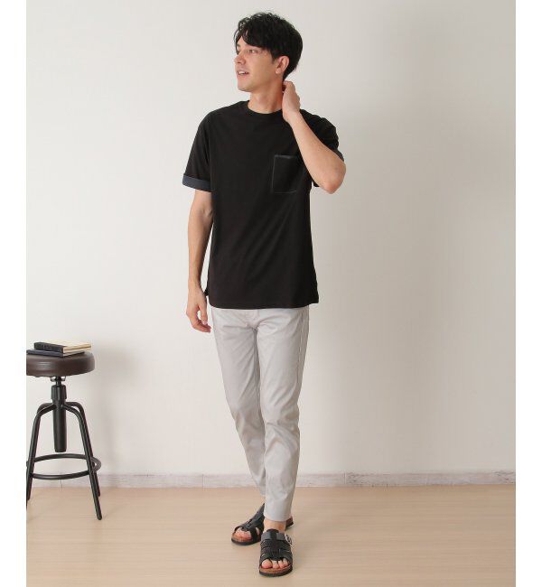 ikka「プリントMIXポケットTシャツ」|Tシャツ・カットソー|