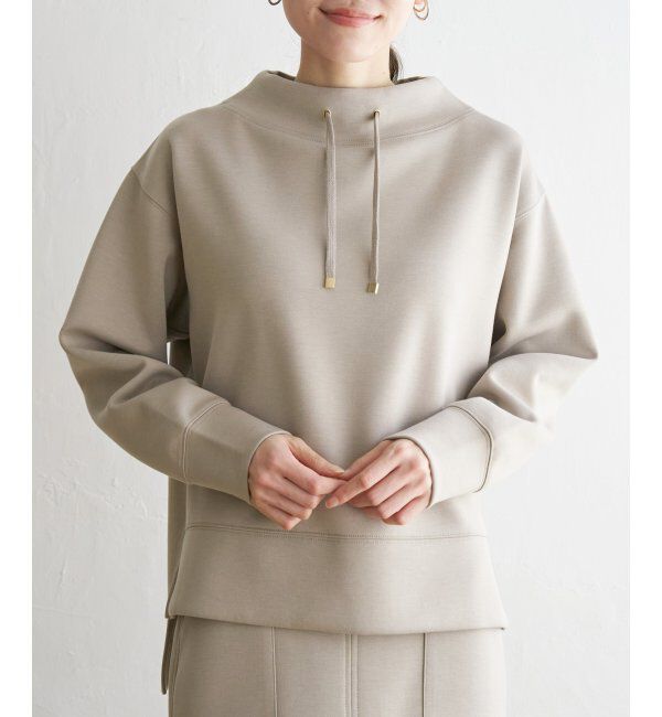 ikka「ダンボールニットスピンドルプルオーバー」|パーカー|