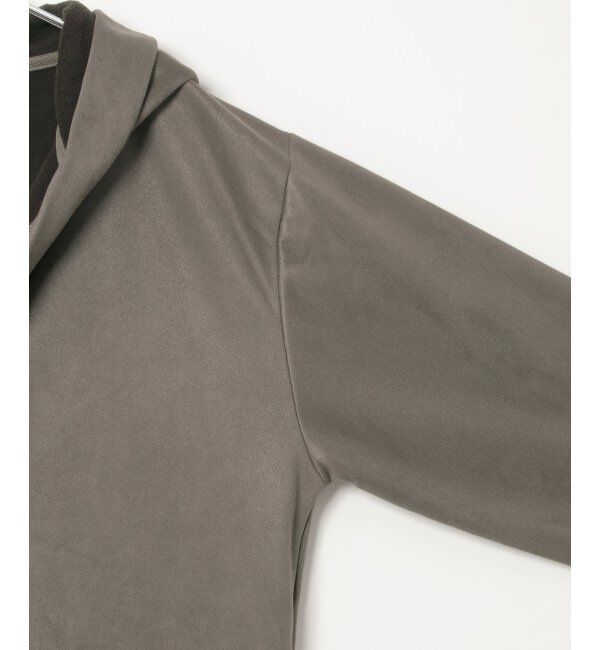 ikka「フェイクスエードフーディガン」|カーディガン|