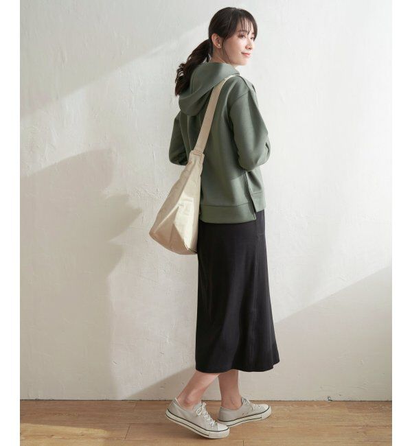 ikka「ダンボールニットフードＰＫ」|パーカー|