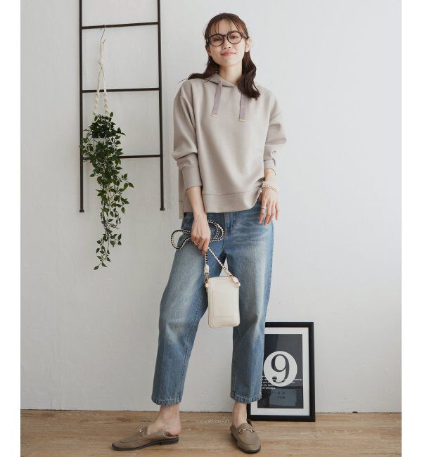 ikka「ダンボールニットフードＰＫ」|パーカー|