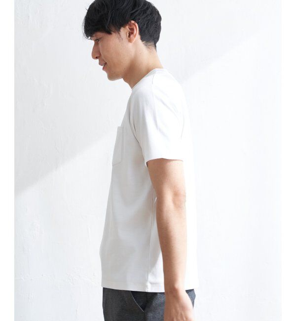 IKKA LOUNGE「ポンチクルーネックジャケットTシャツ」|Tシャツ・カットソー|