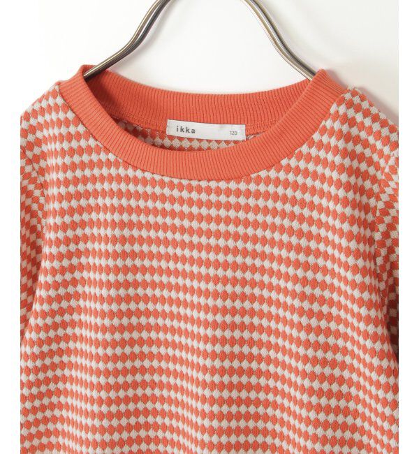 ikka kids「【親子おそろい】ハニカムジャガードプルオーバー（120~160cm）」|Tシャツ・カットソー|