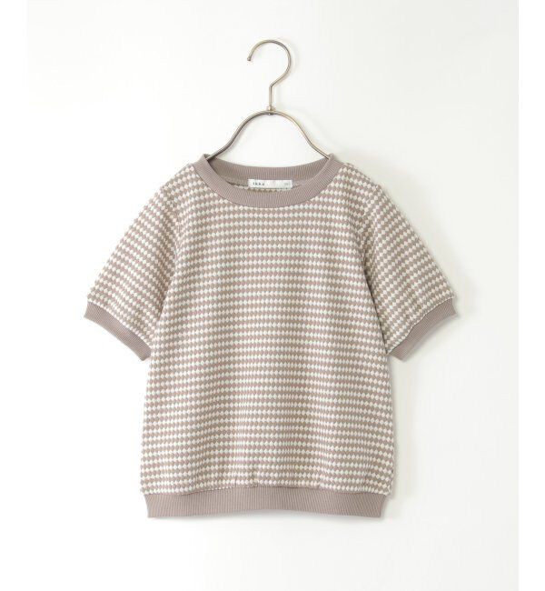 ikka kids「【親子おそろい】ハニカムジャガードプルオーバー（120~160cm）」|Tシャツ・カットソー|ベージュ
