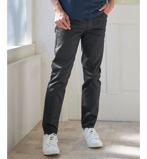 ikka「【雑誌MonoMax5月号掲載】接触冷感チェック5ポケットパンツ「小泉孝太郎さん着用モデル」」|スラックス|