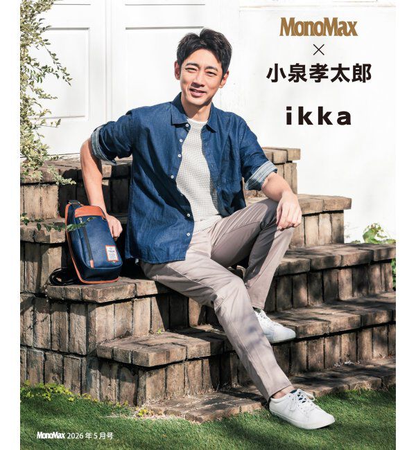 ikka「【雑誌MonoMax5月号掲載】接触冷感チェック5ポケットパンツ「小泉孝太郎さん着用モデル」」|スラックス|