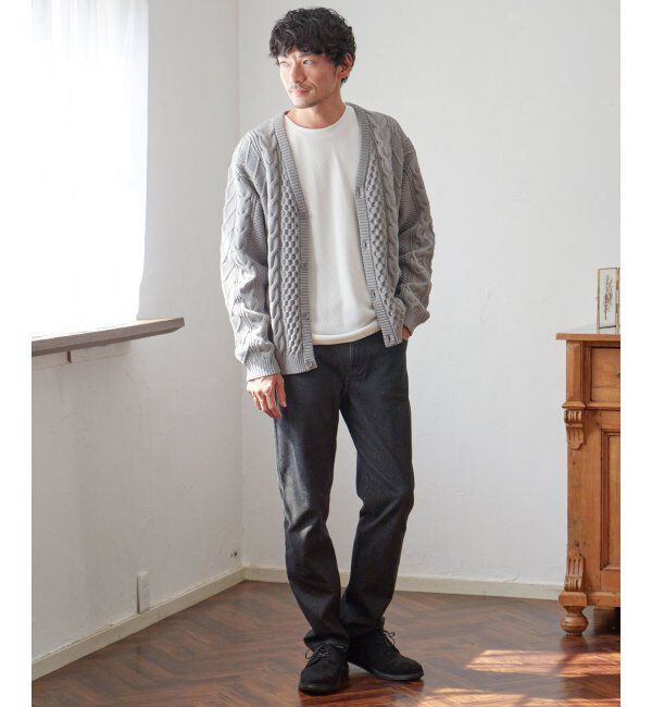 ikka「GOKU楽ニットケーブルカーディガン」|その他|