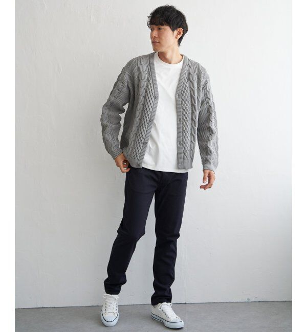 ikka「GOKU楽ニットケーブルカーディガン」|その他|