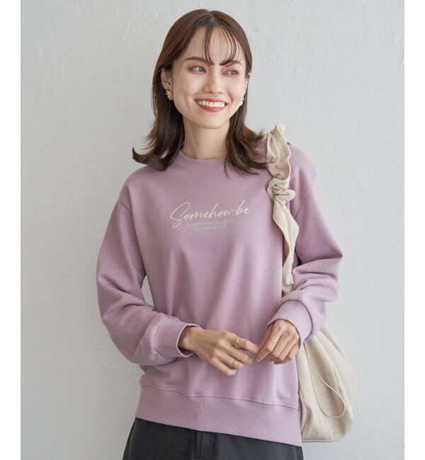 ikka「裏毛ロゴフォトスウェット」|パーカー|