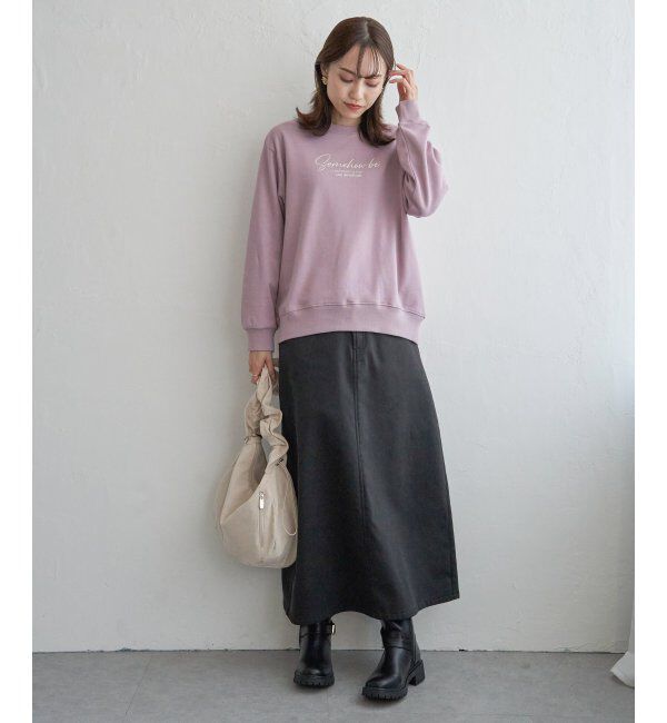 ikka「裏毛ロゴフォトスウェット」|パーカー|