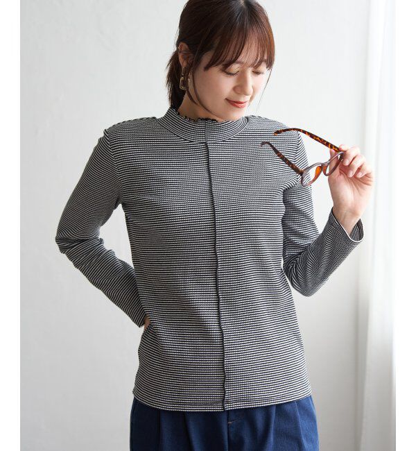 ikka「前後2WAY三角テレコプルオーバー」|Tシャツ・カットソー|