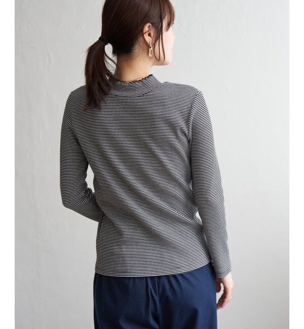 ikka「前後2WAY三角テレコプルオーバー」|Tシャツ・カットソー|