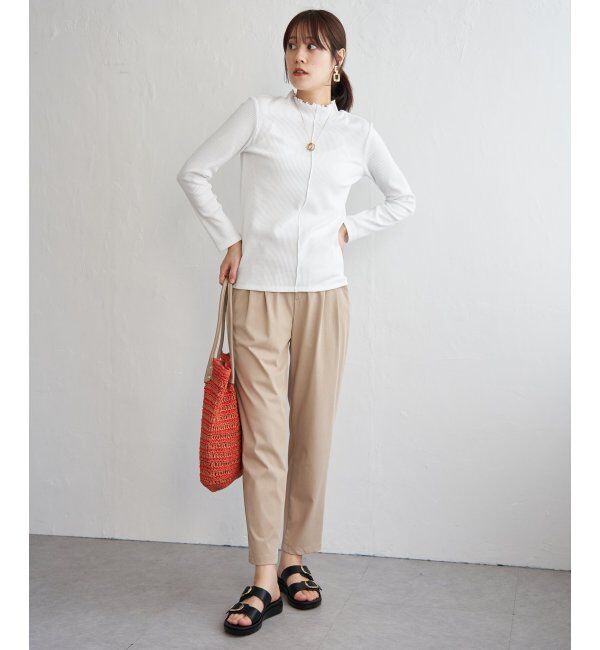 ikka「前後2WAY三角テレコプルオーバー」|Tシャツ・カットソー|