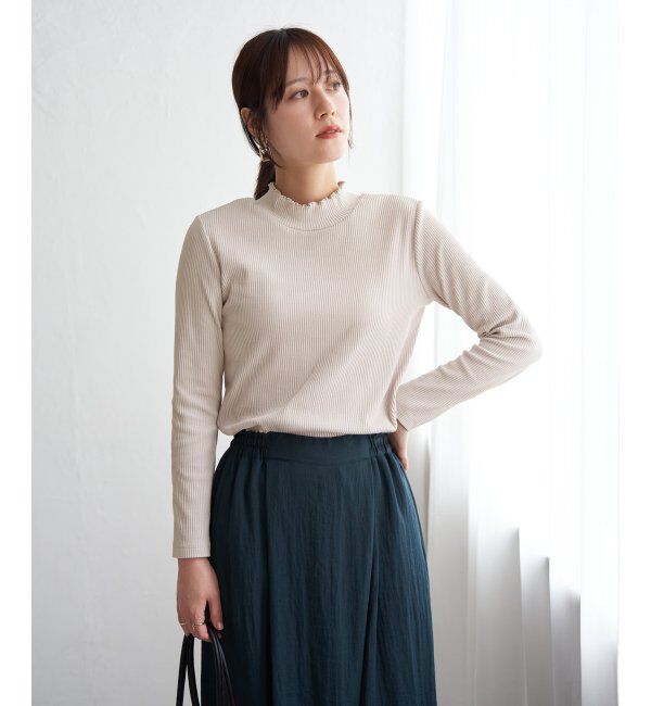 ikka「前後2WAY三角テレコプルオーバー」|Tシャツ・カットソー|