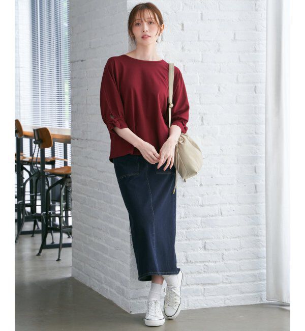 ikka「GOKU楽Iラインタイトスカート」|スカート|