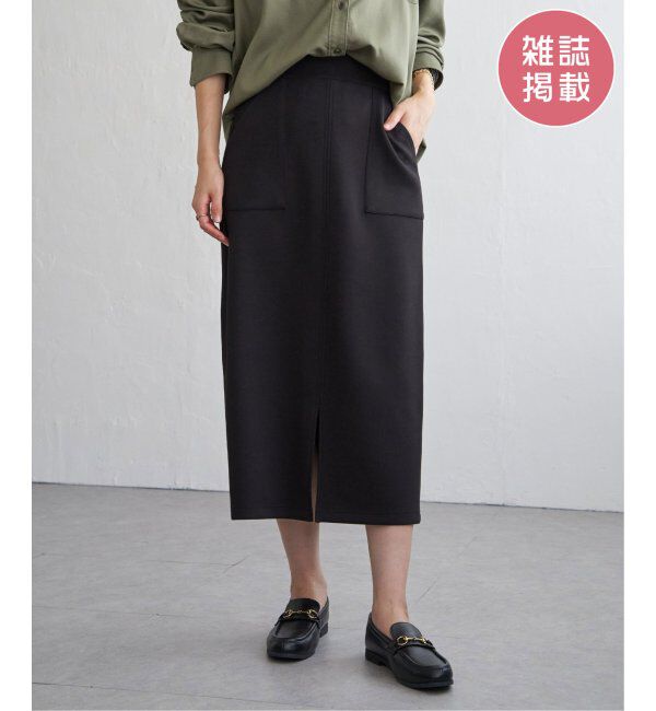 ikka「GOKU楽鹿の子ダンボールスカート」|スカート|ブラック