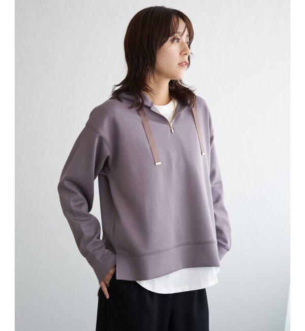 ikka「GOKU楽 鹿の子ダンボールパーカー」|パーカー|