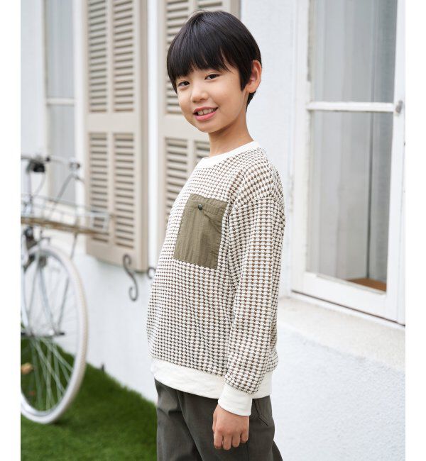ikka kids「MKビックワッフルポケツキPO」|Tシャツ・カットソー|