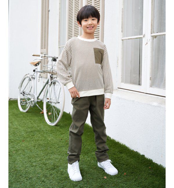 ikka kids「MKビックワッフルポケツキPO」|Tシャツ・カットソー|